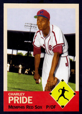 #ad Charley Pride #x27;53 Memphis Red Sox Negro League MC Diamond #15 NM cond. $9.95