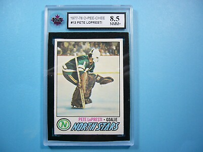 #ad 1977 78 O PEE CHEE NHL HOCKEY CARD #13 PETE LOPRESTI KSA 8.5 NM MINT SHARP OPC $27.99