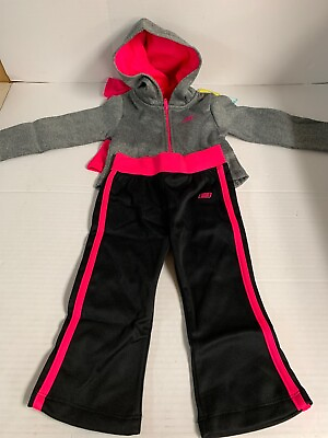#ad NWT Girls Toddler Skechers 3 Piece Outfit Shirt hoodie Joggers Size 18M $17.09