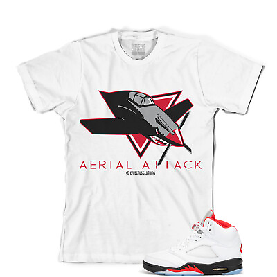 #ad Tee to match Air Jordan Retro 5 Fire Red OG. Aerial Attack Tee. $24.00