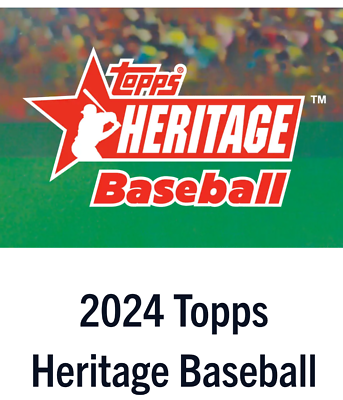#ad 2024 Topps Heritage Hot Box Chrome Purple Refractor Singles Complete Your Set $2.50
