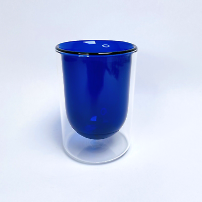 #ad Levitate Water Glass Ocean Blue 230ml Borosilicate Glass Made By Kisskissfish $9.95