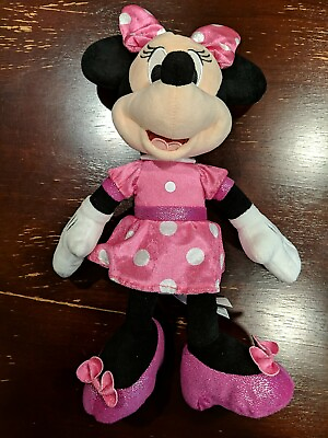 #ad Disney Clubhouse Minnie Mouse Bowtique Plush Singing Pink 14quot; *Working Like New C $19.99