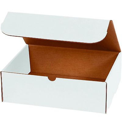 #ad 8 x 4 x 2 White Corrugated SHIPPING Mailer Packing Storage Box Boxes 100 To 500 $32.95
