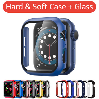 #ad Case Screen Protector for Apple Watch 7 6 5 4 3 2 1 SE 38 40 41 42 44 45mm $6.99