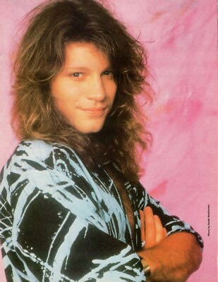 #ad Jon Bon Jovi special mag pinup picture clipping cutting page pix $4.00
