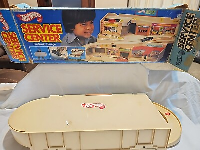 #ad Sto amp; Go Service Center Set Hot Wheels 1979 Mattel Toy Car Playset With Box 1503 $101.99