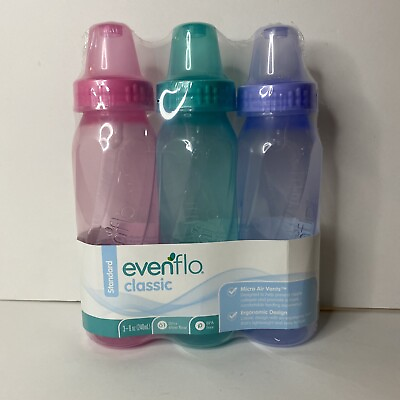 #ad Evenflo Classic 3 Count 8 Ounce Slow Flow 0 3 Months $4.99