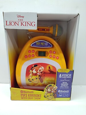 #ad Lion King MP3 Karaoke Machine W#x27; Bluetooth Hours of Storage Ships Free $23.79