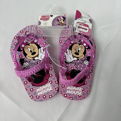 #ad Minnie Mouse Flip Flops Toddler size 5 6 $9.99