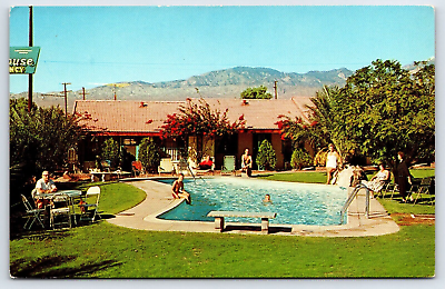 #ad Postcard The Town House Motel Mineral Heated Pool Desert Hot Springs CA A14 $6.74