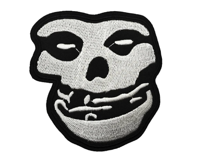 #ad THE MISFITS 3” Patch Punk Rock Fiend Ghost Skull Embroidered Iron On Patch $4.95