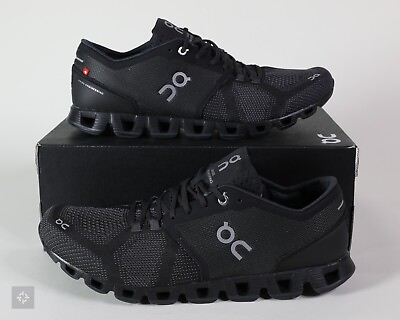 #ad NEW On Cloud X 1.0 Black Asphalt Athletic Running Shoes 20.4005 Mens Size 7 14 $139.99