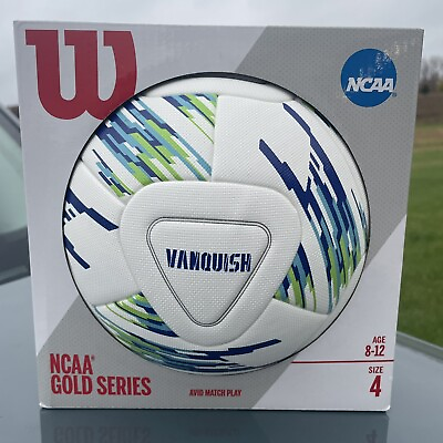 #ad NCAA Wilson Gold Series Size 4 Avid Match Play Vanquish Soccer Ball $29.99