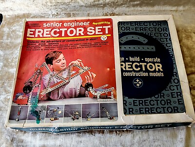 #ad Vintage ETECTOR SET 8104 by Gilbert *Senior Engineer MOTORIZED Directions 1964 $106.40