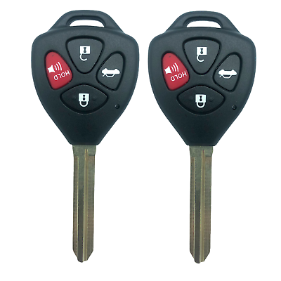 #ad 2 For 2010 2011 2012 2013 Toyota Corolla Keyless Car Remote Uncut Key Fob G Chip $19.95