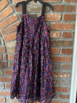 #ad Justice Girls Kids Rainbow Sequin Sparkle Dress Size 12 $8.99
