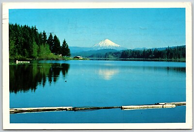 #ad Silver Lake Mount St. Helens WA Postcard $4.98
