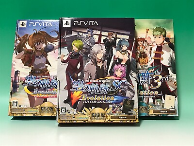 #ad Sony PlayStation Vita The Legend of Heroes: Trails in the Sky Set of 3 NTSC J $389.99