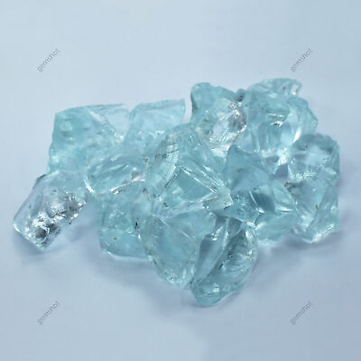 #ad 356.25 Ct Natural Aquamarine Raw Crystal Rough stone Good Quality Loose Gemstone $18.53