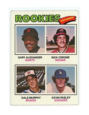 #ad 1977 Topps Rookie Catchers #476 Rick Cerone Gary Alexander Dale Murphy f $7.99