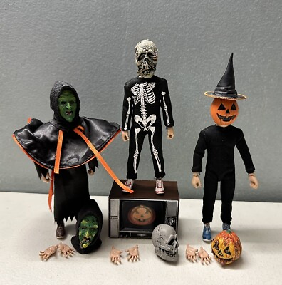 #ad NECA Halloween III 3 Season Of The Witch Trick or Treaters Retro Figures 3 Pack $39.99