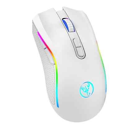 #ad Wireless 2.4G Mechanical RGB Gaming Ergonomic 7 Buttons 4800DPI Mouse $16.72