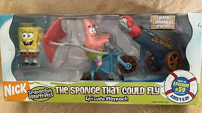 #ad Nickelodeon SpongeBob SquarePants Episode Playpack The Sponge Who Could Fly NIB $295.00