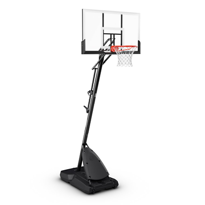 Basketball Hoop Spalding 54 In Backboard Portable Adjustable Rim Outdoor Sport $251.90