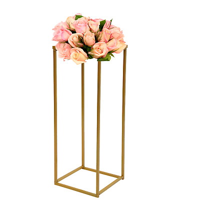 #ad Metal Column Flower Stand Flower Floor Vase For Wedding Party Dinner Centerpiece $15.20
