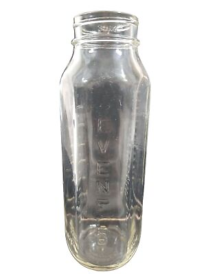 Vintage Evenflo Baby Bottle 8 Oz Clear Glass Made In The USA $5.00