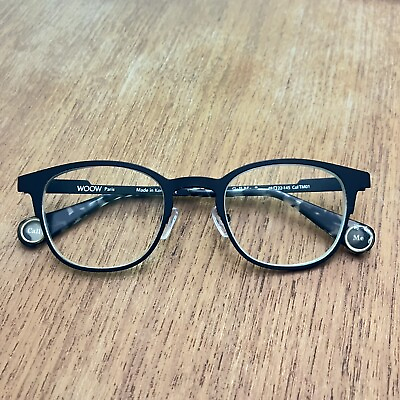 #ad WOOW CALL ME 2 black matte Eyeglasses 48 22 145 Col Tm01 Paris Korea Frames $79.99
