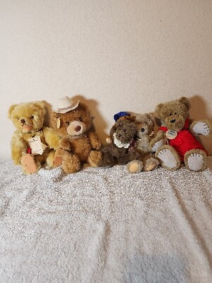 #ad Preowned Lot Of Vintage Teddy Bears $50.00