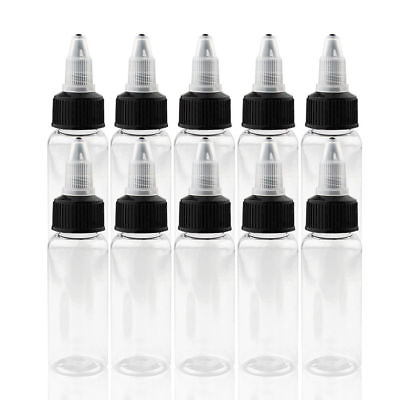 #ad 10X Plastic Pigment Bottle 30ML.60ML 120ML 250ML Bottles for Tattoo Paint Ink $13.68