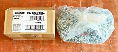 #ad Campbell #50 Steel Sash Chain Zinc Plated 100FT T0895024N $69.99