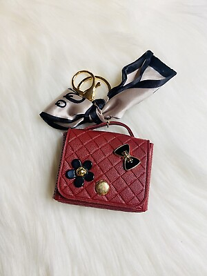 #ad Mini Handbag keychain bag pendant Bag Charm Red New Gift $14.99
