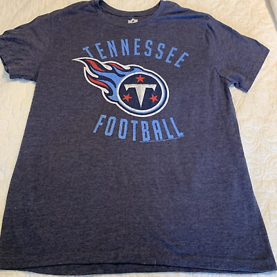 #ad NFL Team Apparel TN. TITANS Short SLV Tee Shirt Size Large Blue $6.69