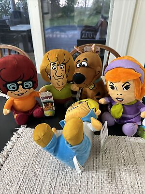 #ad Scooby Doo Complete Set 10” Plush Toy Factory SHAGGY DAPHNE VELMA FRED SCOOBY $149.99