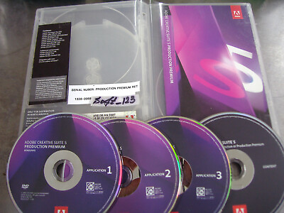 #ad Adobe Creative Suite CS5 Production Premium Windows Full Retail DVDs w Serial $799.95