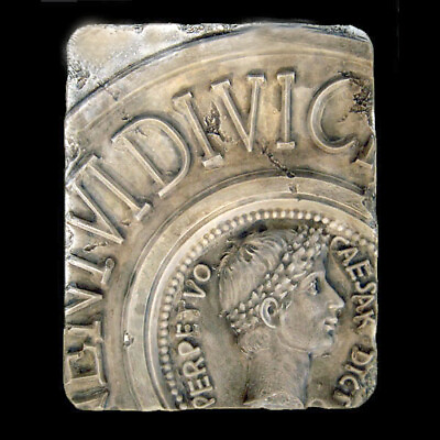 #ad Octavian Augustus Julius Caesar Roman Wall Sculpture plaque replica reproduction $24.99