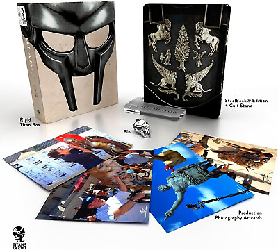 #ad Gladiator 4K UHD Blu ray Steelbook Titans of Cult Brand New $84.90