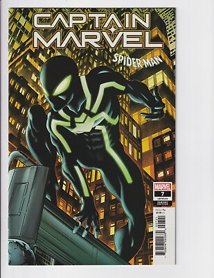 #ad CAPTAIN MARVEL #7 2019 Spider Man Symbiote Suit Variant NM Or Better $8.50