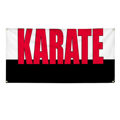 #ad Vinyl Banner Multiple Sizes Karate Martial Arts Promotion Business Lifestyle $149.99
