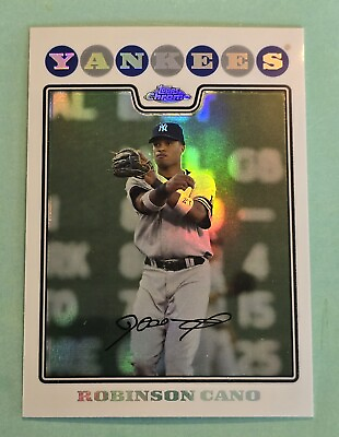 #ad #ad 2008 Topps Chrome ROBINSON CANO #40 Refractor New York Yankees $2.99