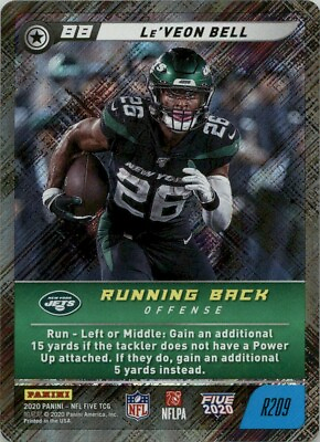 #ad 2020 Panini NFL Five Foil TCG Le#x27;Veon Bell #R209 New York Jets $2.99