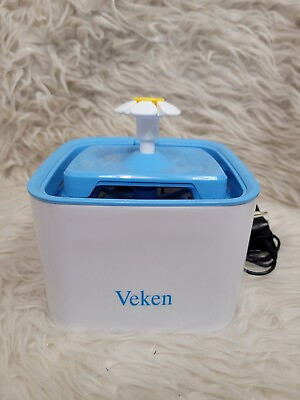 #ad Veken Pet Fountain 84oz 2.5L Automatic Cat Water Fountain Dog Water Dispenser $25.00