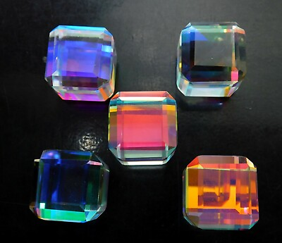 #ad 5 Pieces Cube Shape 364.15 Cts Mystic Topaz Loose Natural Gemstone R $163.18
