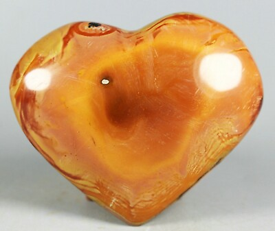#ad NATURAL POLISHED POLYCHROME JASPER HEART From Madagascar $17.77