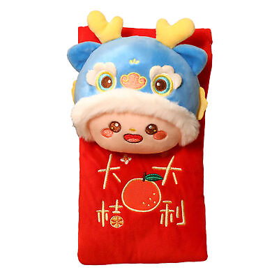 #ad Kids Dragon Crossbody Bag Envelope Shoulder Chinese New Year Plush Messenger $16.70