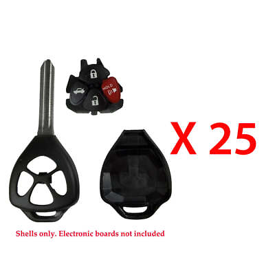 #ad Remote Key Case Shell 4B Compatible with Toyota Uncut Blade TR47 25 Pack $46.48